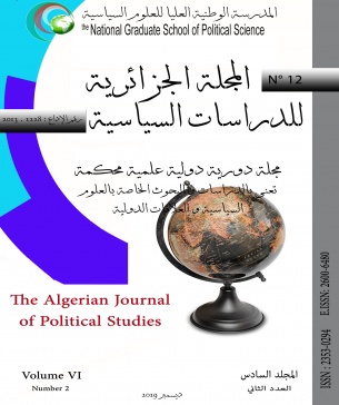 العدد الثاني عشر من المجلة الجزائرية للدراسات السياسية